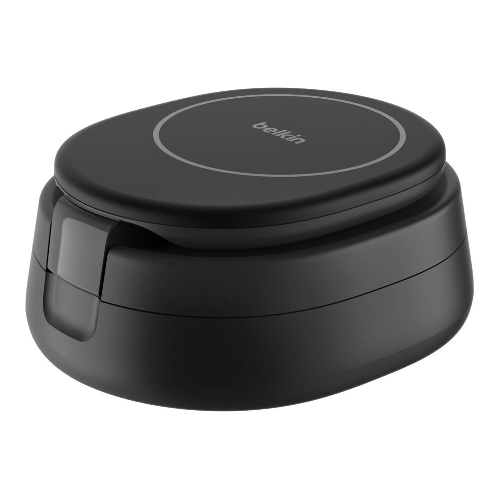 Cargador Inalámbrico Magnético Belkin 2 en 1 Convertible Qi2 15 W – Negro