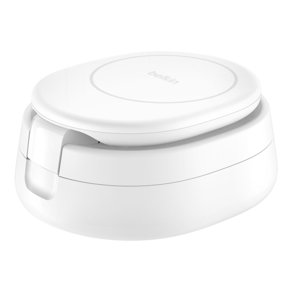Cargador Inalámbrico Magnético Belkin 3 en 1 Convertible Qi2 15 W – Blanco