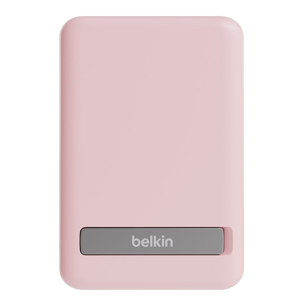 Batería Magnética Inalámbrica Belkin 5.000 mAh con Soporte – Rosa